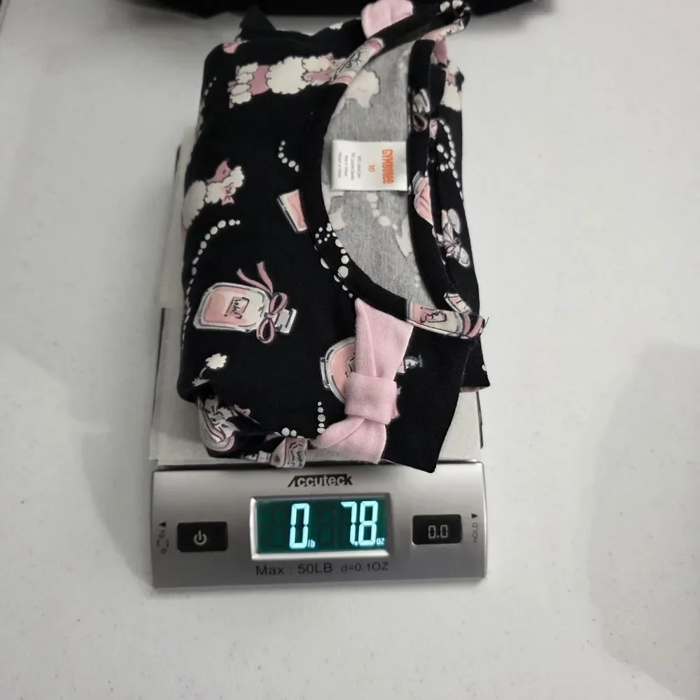 Gymboree Girls Paris Fashion Poodle Long Sleeve Cotton Dress Size 10 Tres Chic